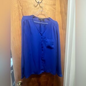 Elegant Royal Blue Women's Top